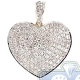 14K Yellow Gold 1.49 ct Diamond Classic Heart Pendant