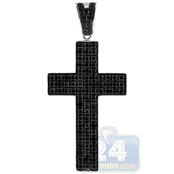 Black PVD 14K Gold 1.14 ct Diamond Latin Cross Pendant