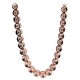 14K Rose Gold 13.00 ct Bezel Set Diamond Mens Tennis Chain