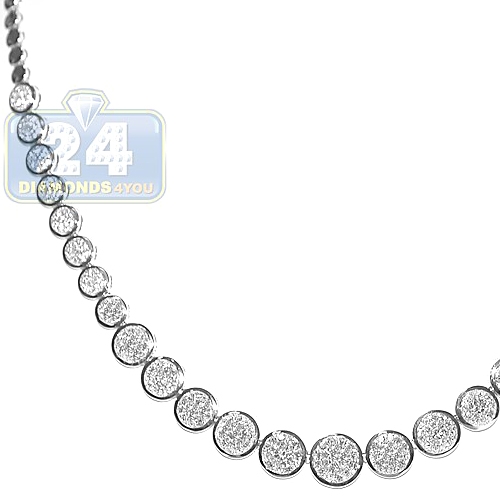 Diamond Tennis Necklace in 10k White Gold / Wedding Diamond Necklace / Diamond  Gold Tennis Chain Necklace / Round Diamond Wedding Necklace - Etsy
