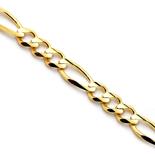 Gold Mens Figaro Chain Italian Style Figaro Necklace 3mm for Men and Women  - Etsy