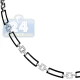 14K White Gold 0.60 ct Diamond Open Link Womens Necklace