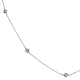 14K White Gold 0.47 ct Diamonds by the Yard Necklace 16 Inches