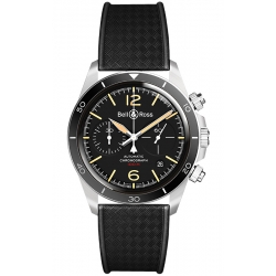 Bell & Ross BR V2-94 Chrono Steel Heritage Watch BRV294-HER-ST/SRB