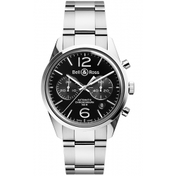 Bell & Ross BR 126 Chrono Officer Black Watch BRG126-BL-ST/SST