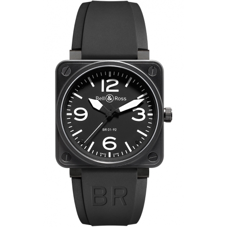 BR0192-BL-CA Bell & Ross BR 01-92 Carbon Black 46 mm Watch