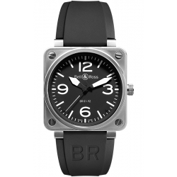 BR0192-BL-ST Bell & Ross BR 01-92 Steel Automatic 46 mm Watch