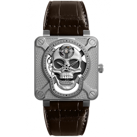 BR01-SKULL-SK-ST Bell & Ross BR 01 Laughing Skull 46 mm Watch