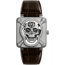 Bell & Ross BR 01 Laughing Skull Full Diamond 46 mm Watch