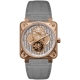 Bell & Ross BR 01 Tourbillon Rose Gold Watch BR01-TOURB-PG/ALU