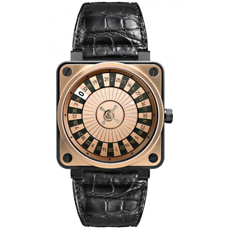 BR0192-SR-CA Bell & Ross BR 01-92 Roulette Casino Rose Gold Watch