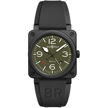 BR0392-MIL-CE Bell & Ross BR 03-92 Military Type Ceramic Watch