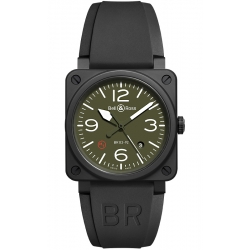 Bell & Ross BR 03-92 Military Type Ceramic 42 mm Watch BR0392-MIL-CE