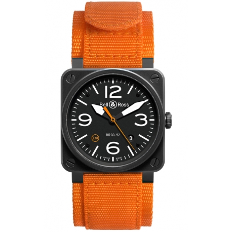 BR0392-O-CA Bell & Ross BR 03-92 Orange Carbon 42 mm Watch