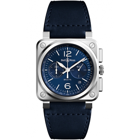 BR0394-BLU-ST/SCA Bell & Ross BR 03-94 Chrono Blue Steel Watch