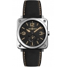 BRS-HERI-ST/SCA Bell & Ross BR S Quartz Steel Heritage Leather 39 mm Watch