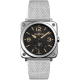 Bell & Ross BR S Quartz Steel Heritage Mesh 39 mm Watch BRS-HERI-ST/SST