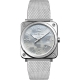 Bell & Ross BR S Quartz Grey Camouflage Mesh 39 mm Watch BRS-CAMO-ST/SST