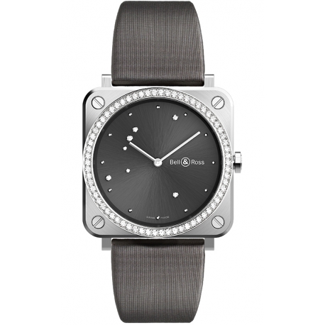 BRS-ERU-ST-LGD/SCA Bell & Ross BR S Grey Eagle Diamonds Satin 39 mm Watch