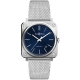 Bell & Ross BR S-92 Automatic Blue Steel Mesh 39 mm Watch BRS92-BLU-ST/SST