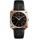 Bell & Ross BR S-92 Automatic Rose Gold 39 mm Watch BRS92-BL-PG/SCR
