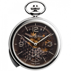 Bell & Ross PW1 Repetition Minutes Skeleton Pocket Watch BRPW1-REPET-ARG-MI