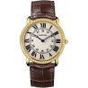 Cartier Ronde Louis Gold Diamond Mens Watch WR000451