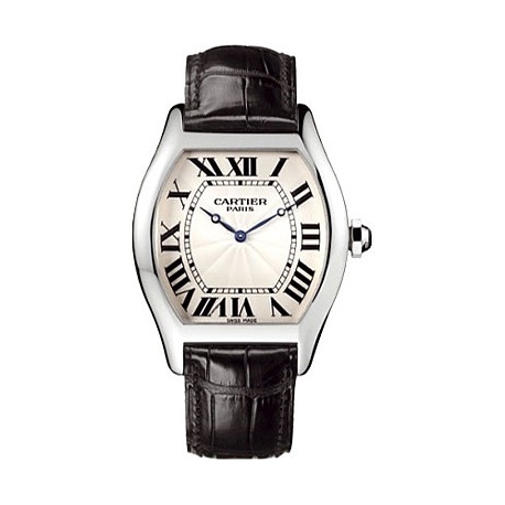 Cartier Tortue Collection Platinum Mens Watch W1546151