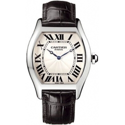 Cartier Tortue Collection Platinum Mens Watch W1546151