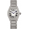 Cartier Tortue 18K White Gold Diamond Ladies Watch WA5049MC