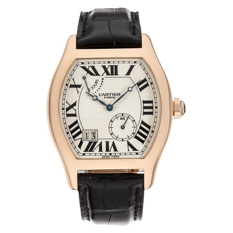 Cartier Tortue Collection 18K Rose Gold Mens Watch W1545851