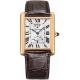 Tank Louis Cartier XL 18K Pink Gold Leather Watch W1560003