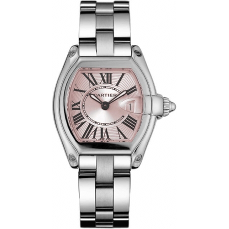 Cartier Roadster Series Pink Dial Womens Watch W62017V3