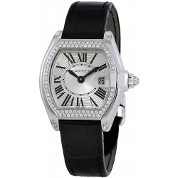Cartier Roadster Series 18K White Gold Womens Watch WE500260