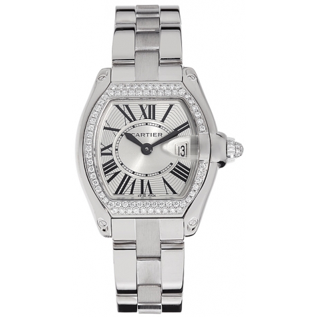 Cartier Roadster White Gold Bracelet Womens Watch WE5002X2