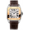 Cartier New Santos Series Gold Steel Unisex Watch W20107X7