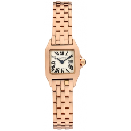 Cartier Santos Demoiselle Rose Gold Mini Ladies Watch W25077X9