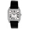 Cartier Santos Dumont White Gold Diamond Womens Watch WH100251
