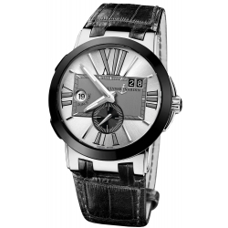 Ulysse Nardin Executive Dual Time Mens Steel Watch 243-00/421