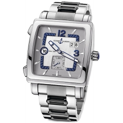 Ulysse Nardin Quadrato Mens Steel Bracelet Watch 243-92-7/601
