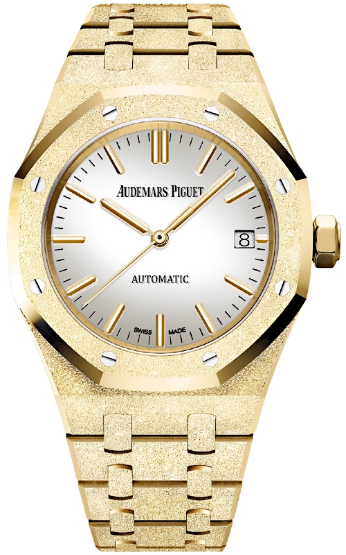 15454BA.GG.1259BA.02 Audemars Piguet Royal Oak Frosted Gold Watch
