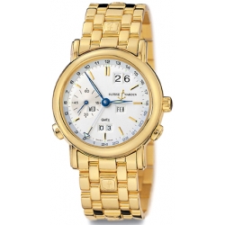 Ulysse Nardin GMT Perpetual Gold Bracelet Mens Watch 321-22-8