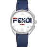 F236014037 Fendi Momento Mania Blue Leather Strap 40 mm Watch