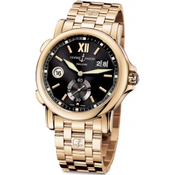 Ulysse Nardin GMT Big Date Rose Gold Bracelet Mens Watch 246-55-8/32