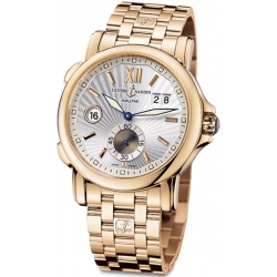 Ulysse Nardin GMT Big Date Rose Gold Bracelet Mens Watch 246-55-8/31
