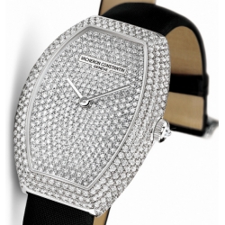 Vacheron Constantin Egerie Pave Diamond Womens Watch 81541/000G-9056