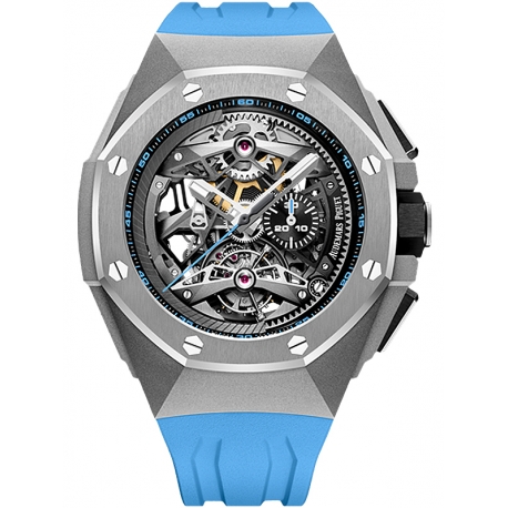 26587TI.OO.D031CA.01 Audemars Piguet Royal Oak Concept Tourbillon Chronograph Openworked Blue Watch