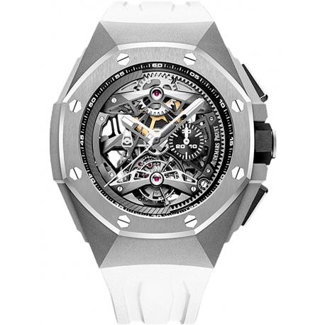 26587TI.OO.D010CA.01 Audemars Piguet Royal Oak Concept Tourbillon Chronograph Openworked White Watch