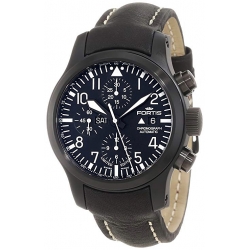 Fortis B 42 Flieger Automatic Mens Black PVD Watch 656.18.81L
