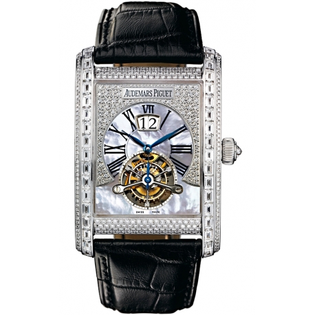 26119BC.ZZ.D002CR.01 Audemars Piguet Edward Large Date Tourbillon Diamond Watch